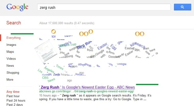 Zerg Rush Game Google