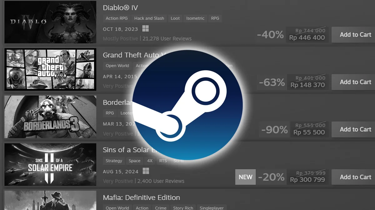 Rekomendasi Game Steam Murah Mulai Dari Ribuan