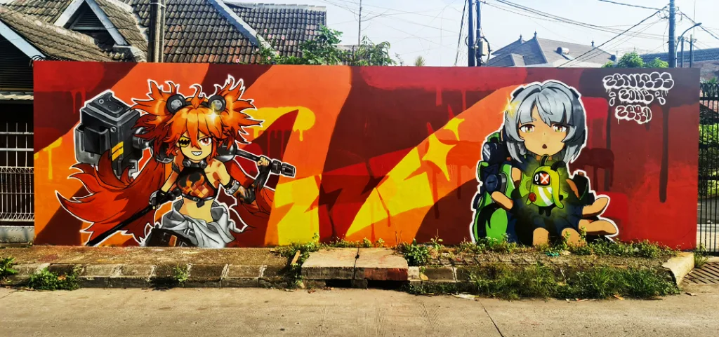 Zenless Zone Zero Grafiti Di Kota Bekasi