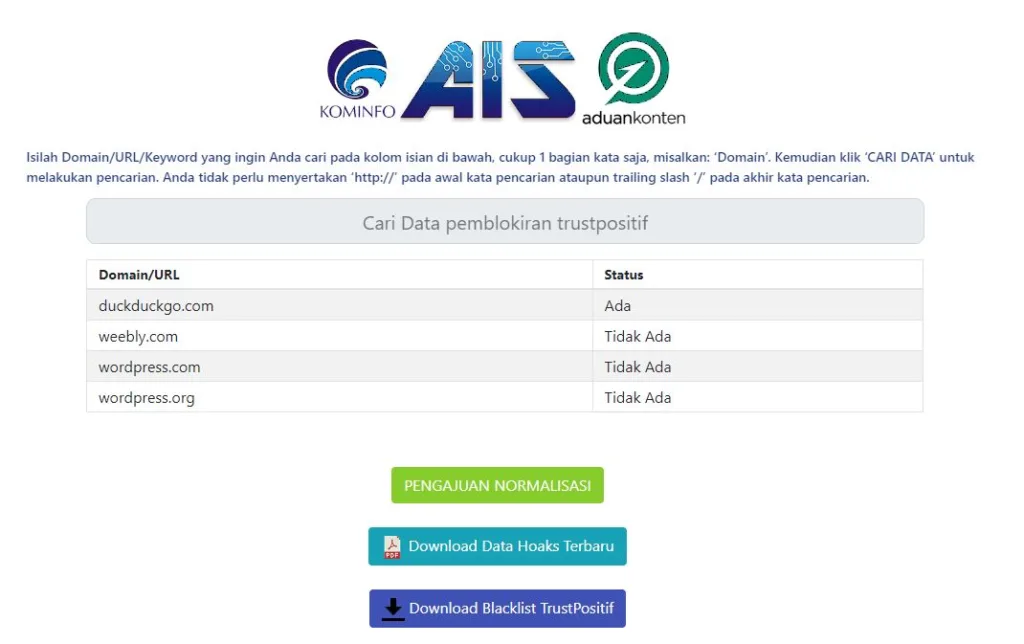 Ais Rabu 7 Agustus 2024