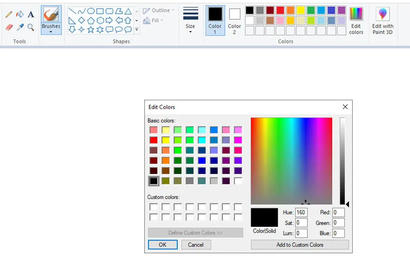 Aplikasi Paint Windows 10