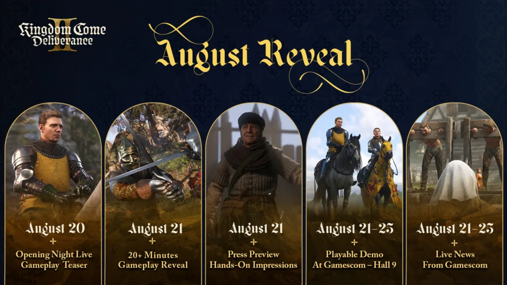 Kingdom Come Deliverance 2 Reveal Agustus