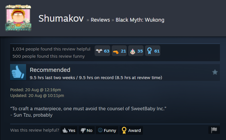 Review Black Myth Wukong Steam