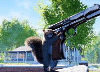 Squirrel with a gun