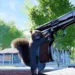 Squirrel with a gun