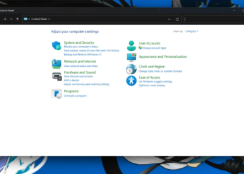 Control Panel Di Windows