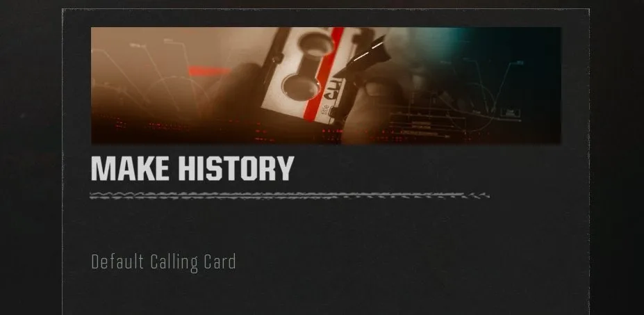 calling card call of duty black ops 6