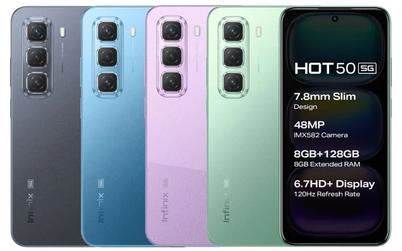 Desain Infinix Hot 50