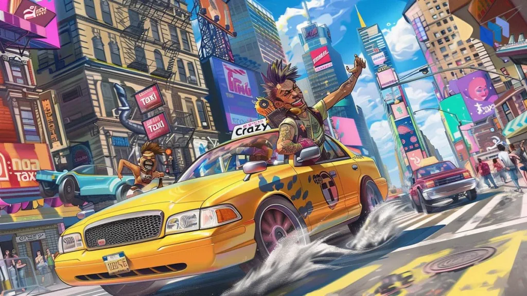 Gameplay Crazy Taxi Reboot Bocor