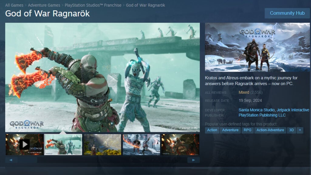 God of War Ragnarok Steam