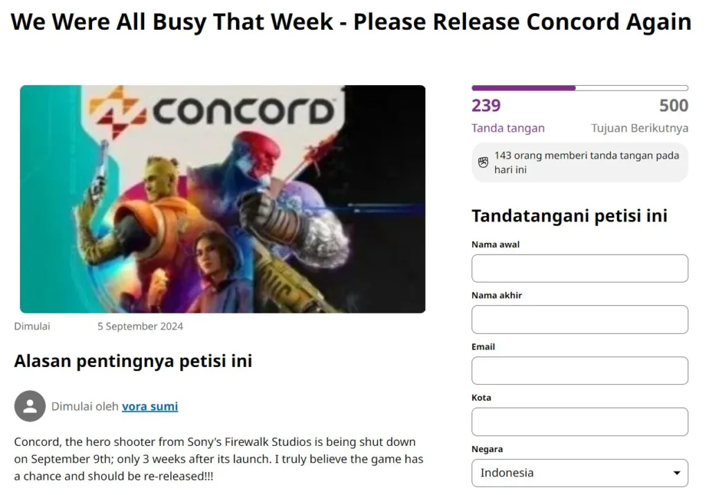 Petition Concord