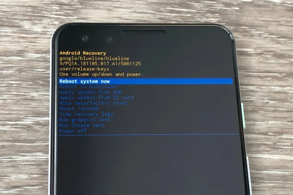 Pixel 3 Recovery Mode 5