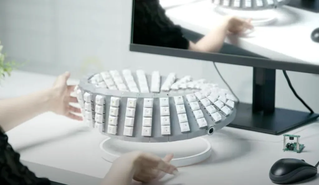 Ilustrasi Penggunaan Google Mobius Strip Keyboard