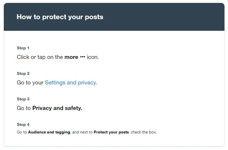 Pengaturan Settings Privacy Twitter