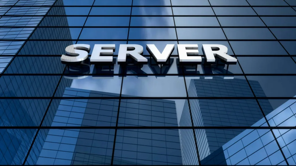 Server Building Blue Sky Time Lapse Video