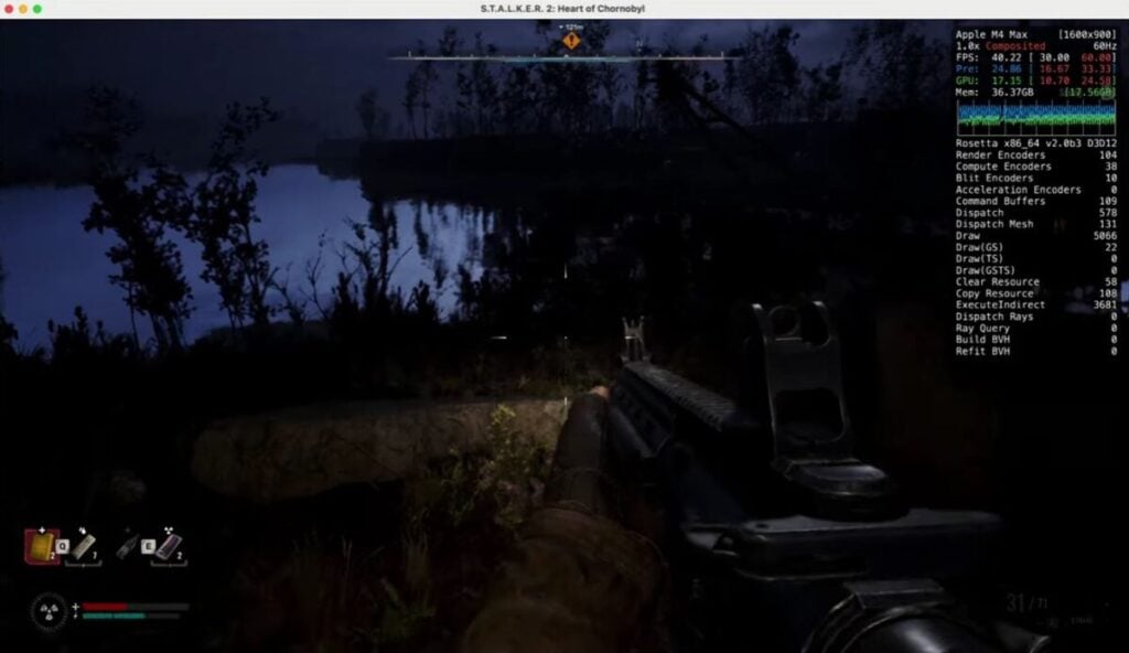 Fps Stalker 2 Dengan M4 Max