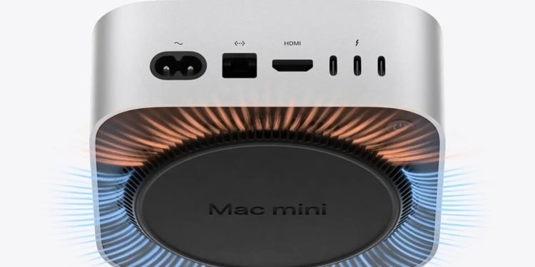 Tombol Power Mac Mini M4