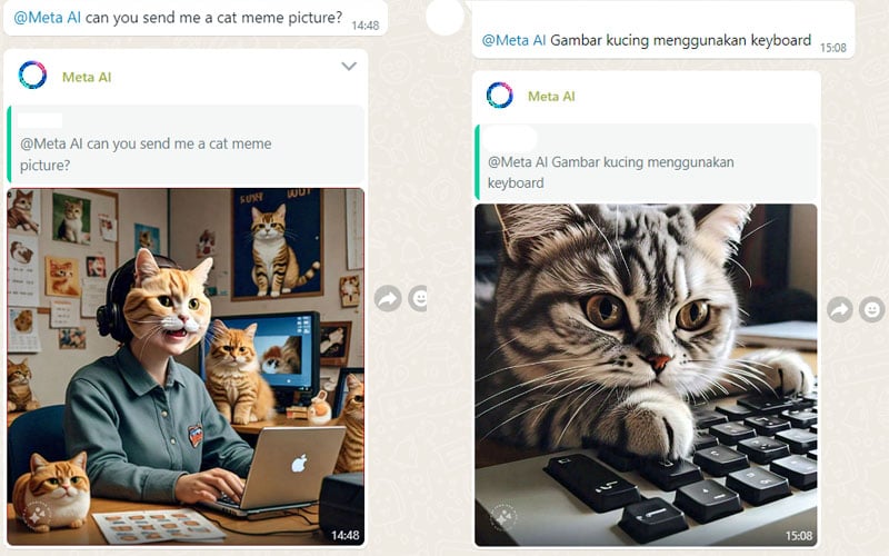 Contoh Gambar Whatsapp Meta Ai 2024