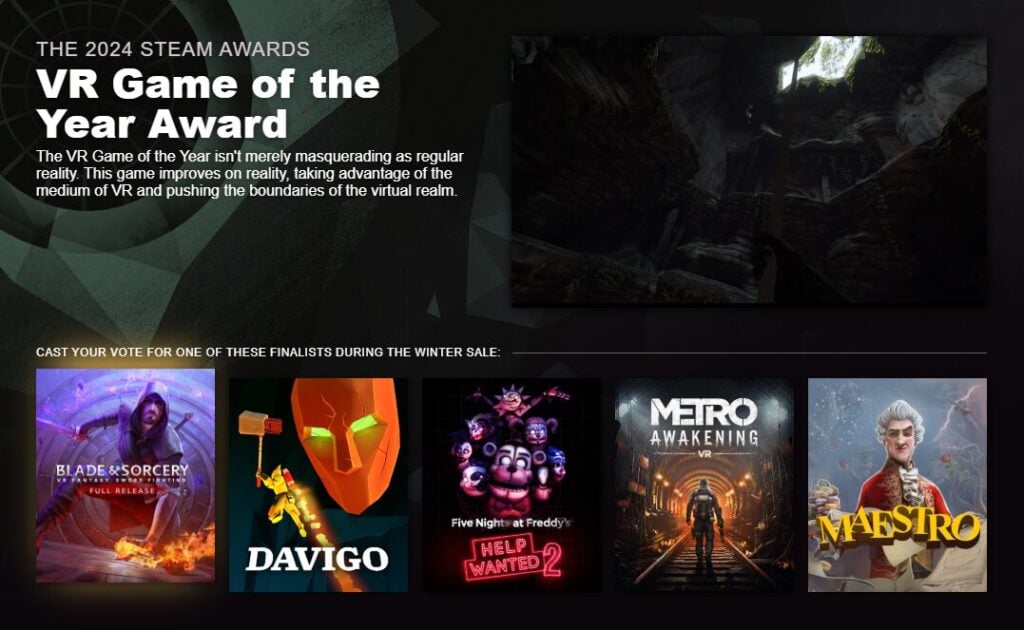 Nominasi VR Game of the Year