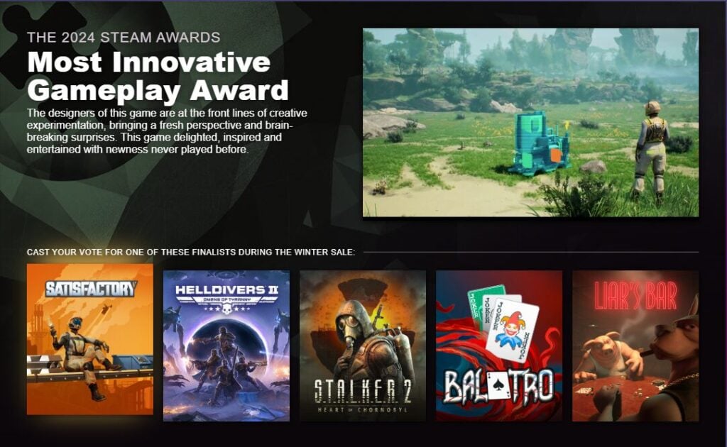 Nominasi Most Innovative Gameplay