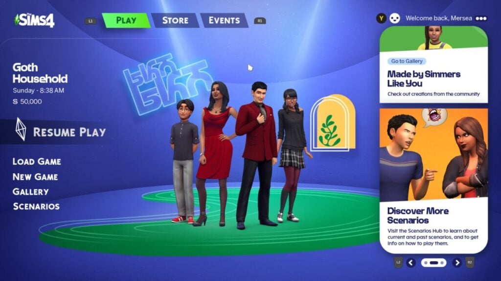 update the sims 4