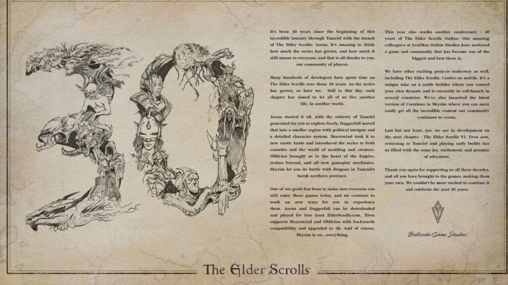 Info Baru The Elder Scrolls VI di 2025?