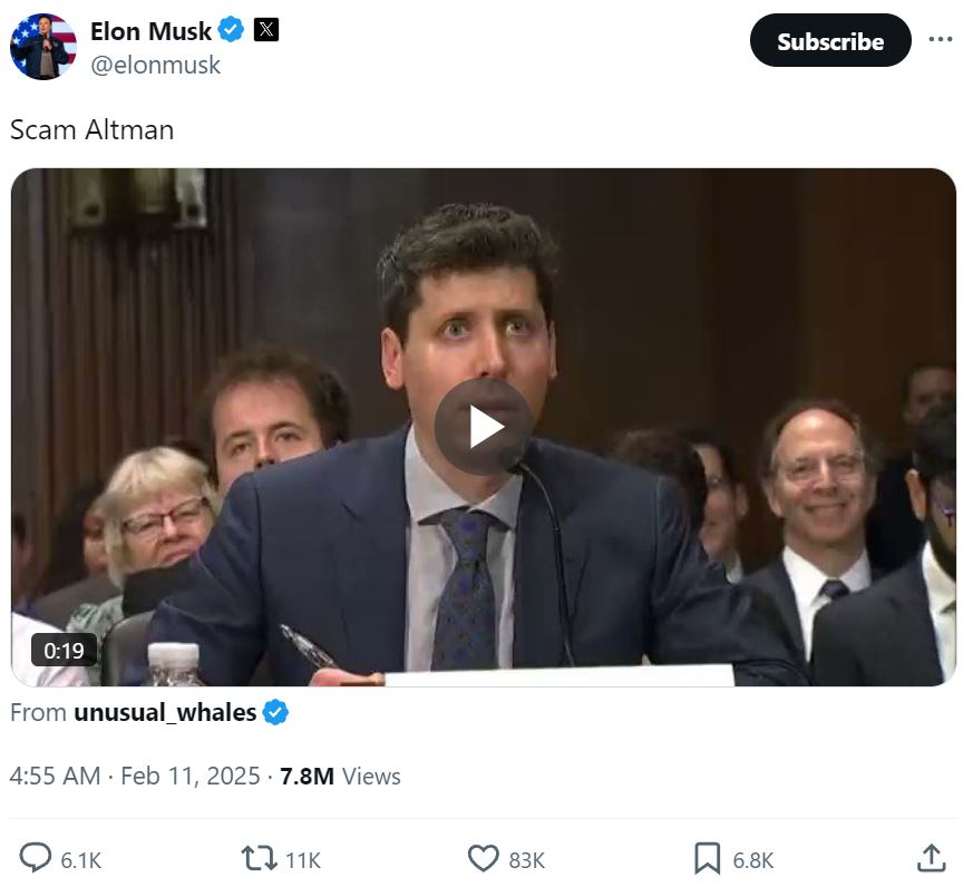 Elon Musk Scam Altman
