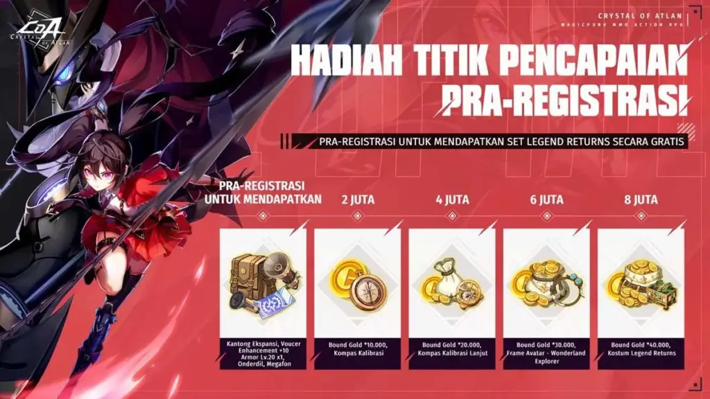 Pra-registrasi Global Crystal of Atlan Dimulai! 2 Crystal Of Atlan