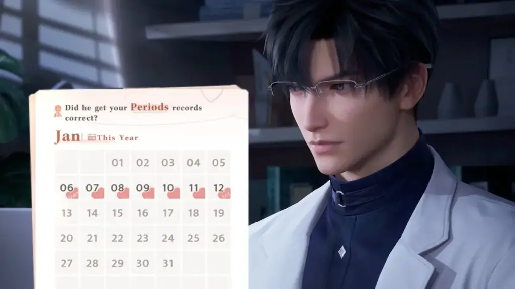 Love and Deepspace Period Tracker