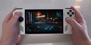 Rog Ally Dengan Steamos