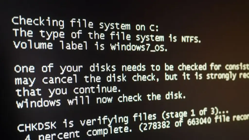 Checkdisk Ketika Booting