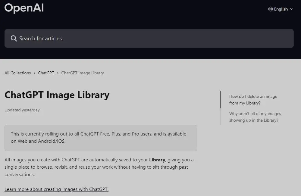 ChatGPT Library Meluncur, Siap Jadi Tempat untuk Simpan Gambar AI? 2 Chatgpt Image Library 2025