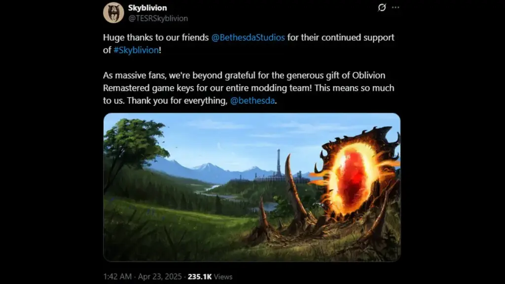 Bethesda Tak Ada Niat Untuk Tutup Mod Skyblivion Buatan Fans 4 Cuitan Dari Tim Modder