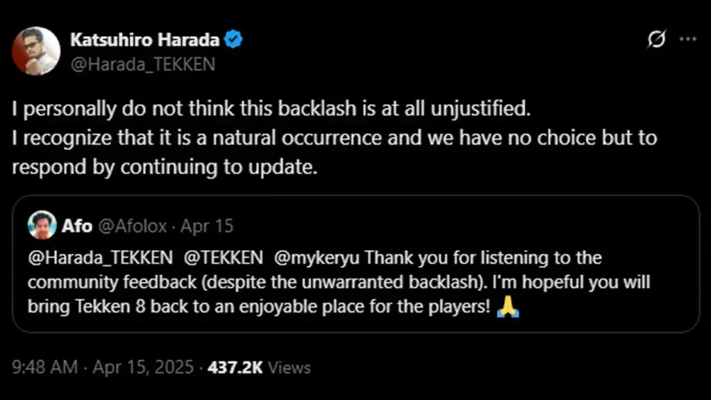 Harada Buka Suara