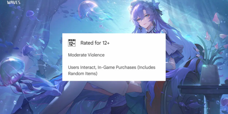 Rating Umur Wuthering Waves Berubah Kembali Menjadi 12+ di Play Store dan PS 1 Rating Wuthering Waves