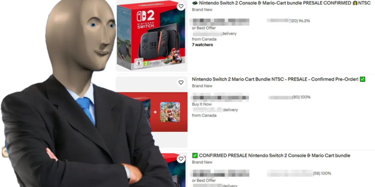 Scalper Nintendo Switch 2
