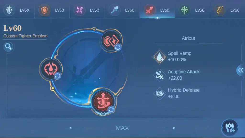 Adaptive Attack Mobile Legends