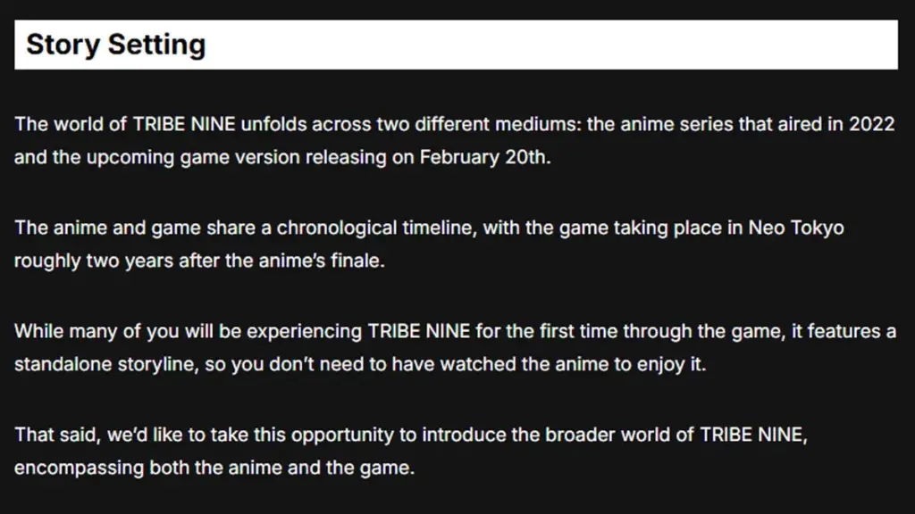 Baru 4 Bulan Rilis, TRIBE NINE Tutup Server! 4 Bisa Dianggap Sequel Dari Anime