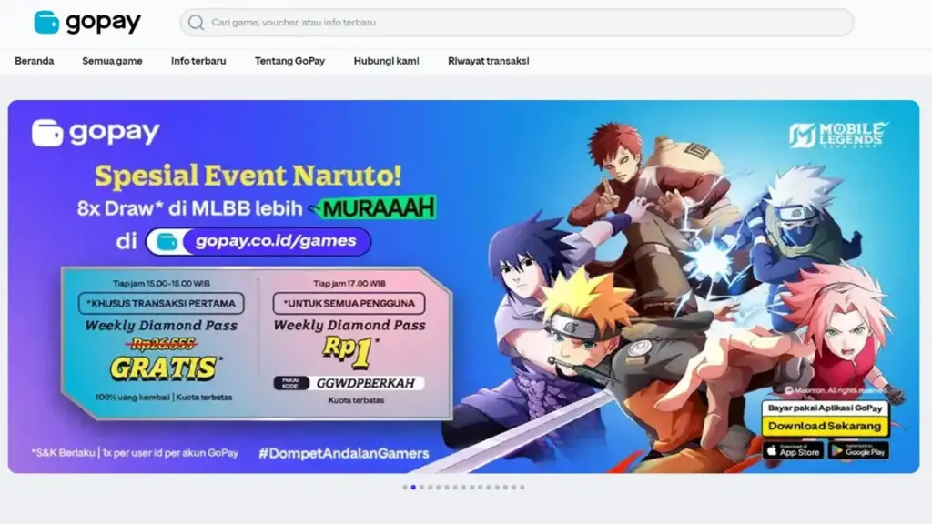 Berbagai Pilihan Games yang Bisa di Top Up Melalui GoPay Games 2 Gopaygames
