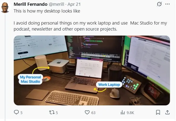 Product Manager Microsoft Lebih Memilih Gunakan macOS Ketimbang Windows 11 4 Meja Merill Fernando Microsoft 2025