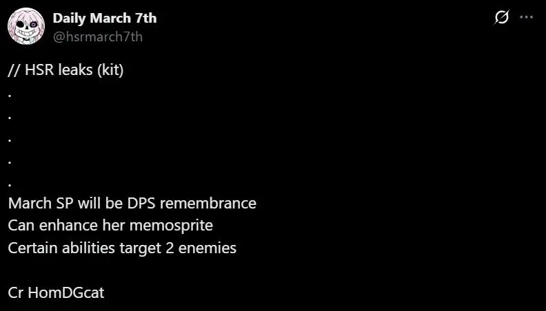 March 7th Hsr Remembrance