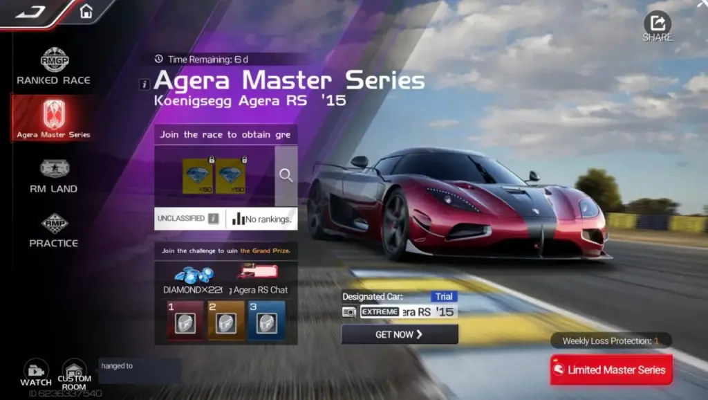 NetEase Games Umumkan Mulainya Musim ke-3 “Racing Master”: Koenigsegg Agera RS ’15 Kini Tersedia untuk Pertama Kalinya! 6 Agera Master Series