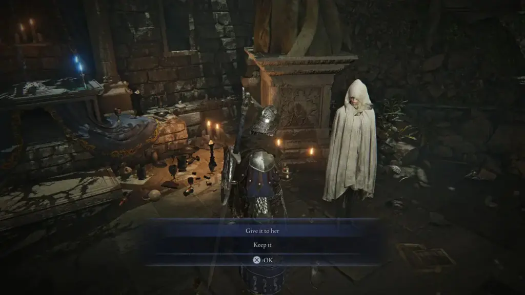 Berikan Item Kepada Priestess