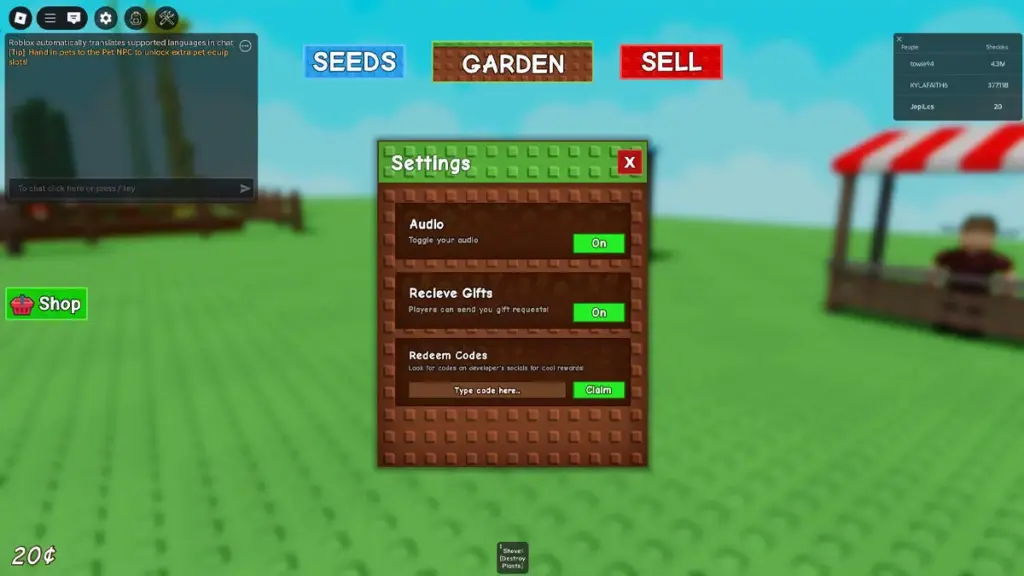 Daftar Redeem Code Grow a Garden Roblox Terbaru Juni 2025! 4 Cara Melakukan Redeem