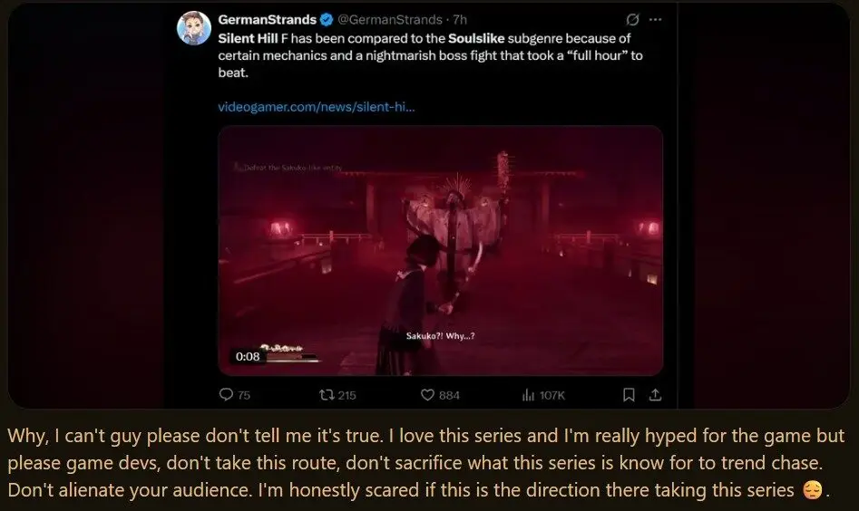 Fans Silent Hill f Debat Soal Mekanik Combat Game 3 Fans Silent Hill f Debat