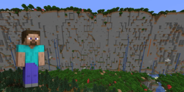 Player Minecraft Far Lands