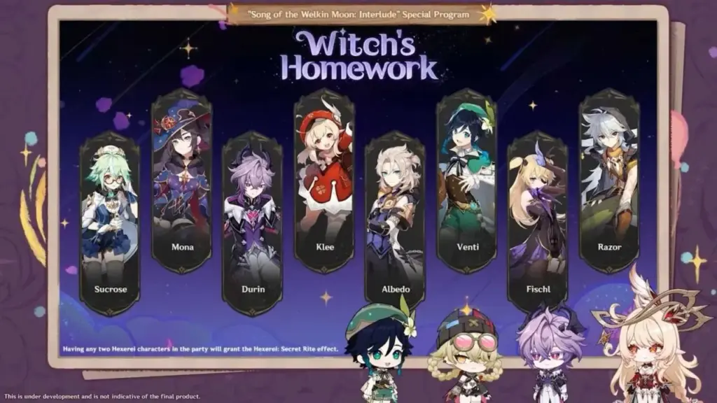 Buff Hexerei Genshin Impact 6.2