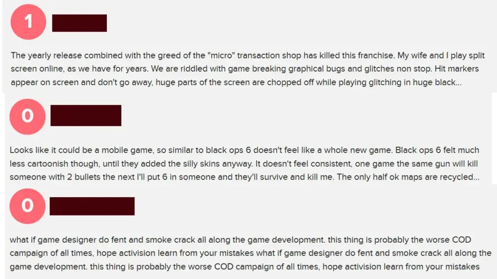 Call of Duty Black Ops 7 Metacritic