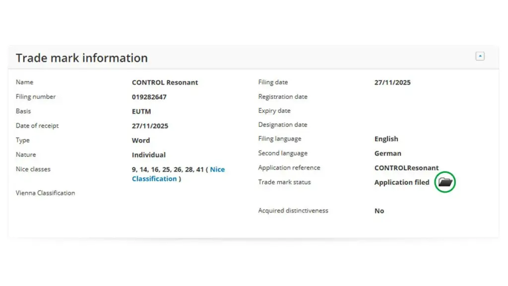 Detail Merek Dagang yang didaftarkan