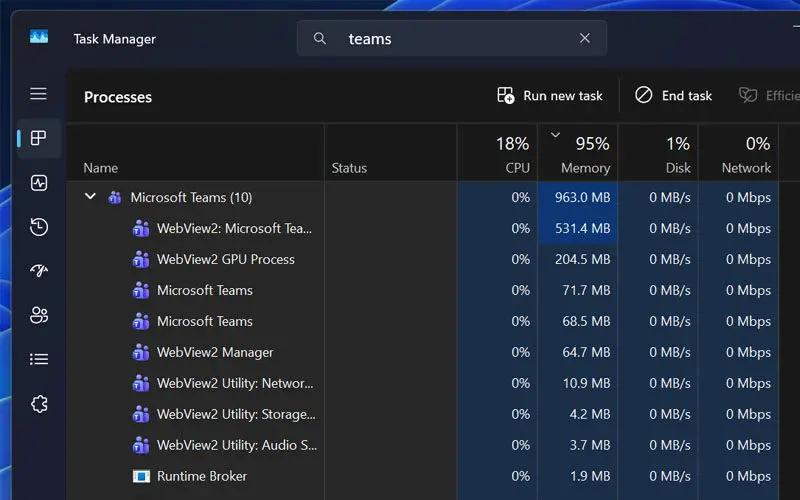 Microsoft Akui Teams Makan RAM Saat Idle, Bikin Sistem Makin Berat? 3 Microsoft Teams Habiskan RAM Idel